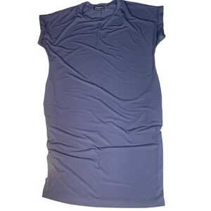 Brigitte Brianna Pocket Tee Dress - grey/ size M